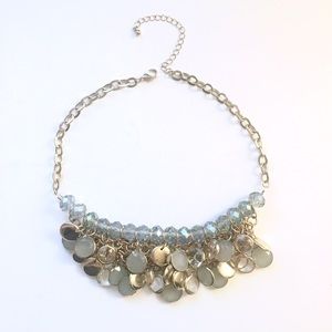 Blue statement necklace